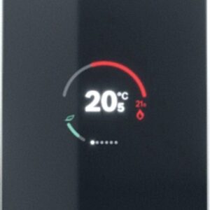 Bosch EasyControl thermostat connecté noir + 4 robinets thermostatiques connectés (kit)