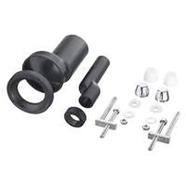 Rehausse de toilette Comfort Line kit rehaussé 2.5cm avec manchette de raccordement, bague en caoutchouc et matériel de montage