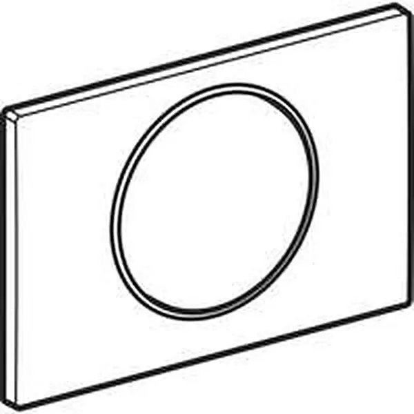 Plaque de recouvrement Geberit Sigma01 commande d'urinoir IR 23V chromé brillant