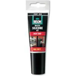 Mastic silicone résistant à la chaleur Bison High Temp noir 60 ml