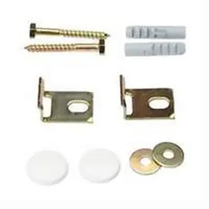 Geberit bevestigingsschroef chroom met kunststof kapjes wit voor o.a. 300 Wand urinoir, achter inlaat 521011000