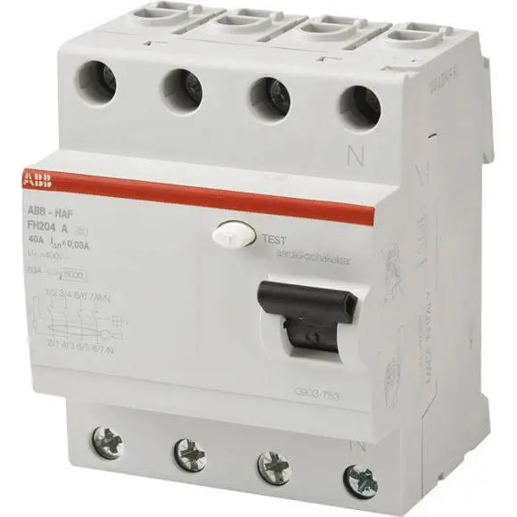 Interrupteur différentiel ABB Hafonorm 4P 40A 30 mA