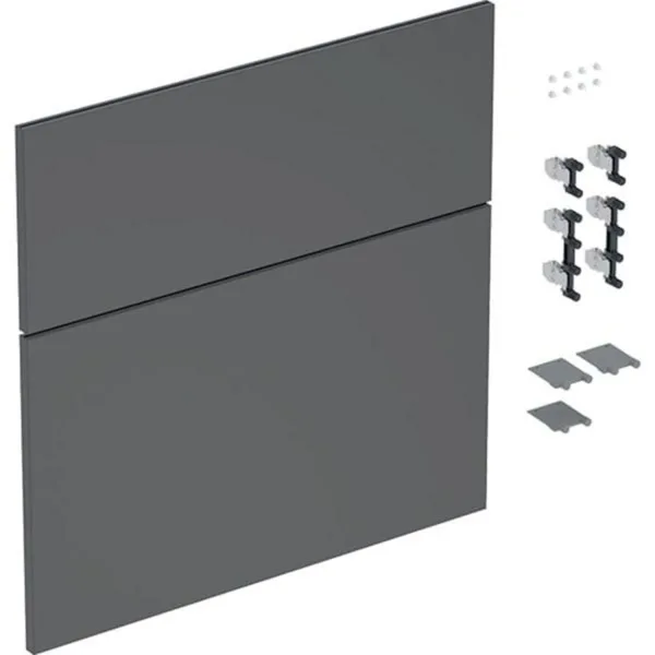 Kit de façades de tiroir Geberit icon 60cm lave laqué mat