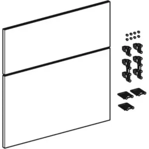 Geberit icon set ladefronten 75cm wit gelakt hoogglanzend