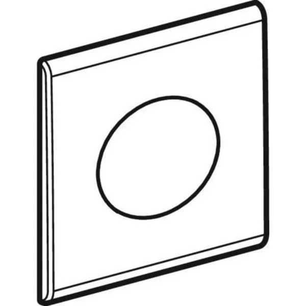 Plaque de recouvrement urinoir Geberit infrarouge Samba chromé brillant