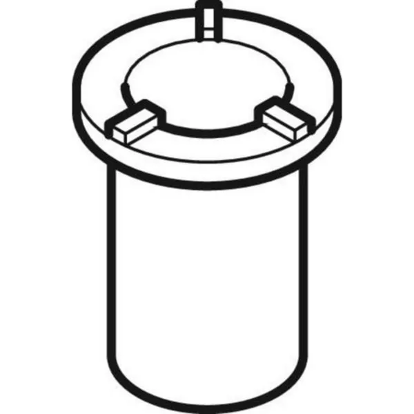 Tube plongeur Geberit siphon de douche L59,5xH72 rond