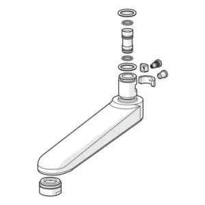 Hansa Uitloop compleet 145 mm