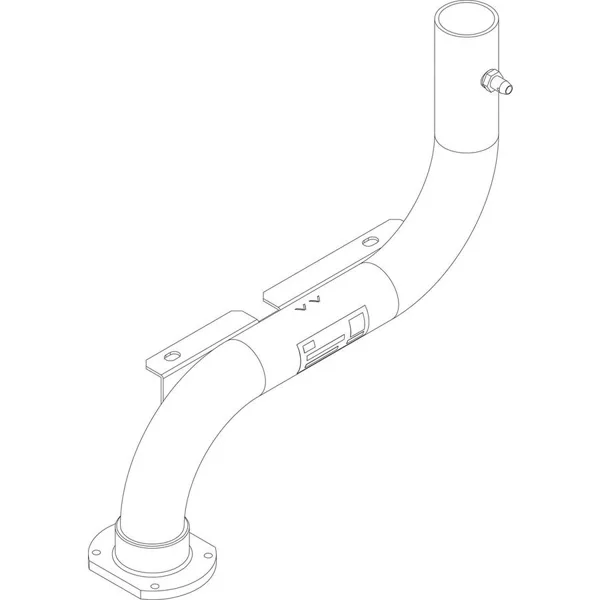 Raccord gaz arrière Buderus/Bosch 150-300 8738804935