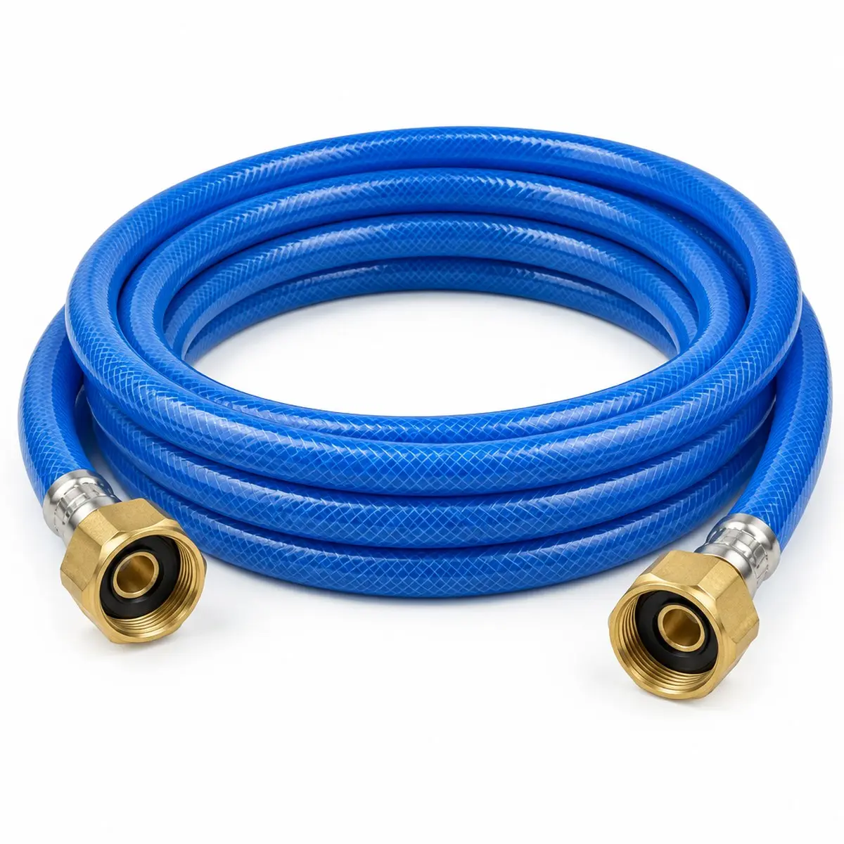 Flexible de remplissage chauffage 5 mètres complet avec 2 écrous tournants 3/4"