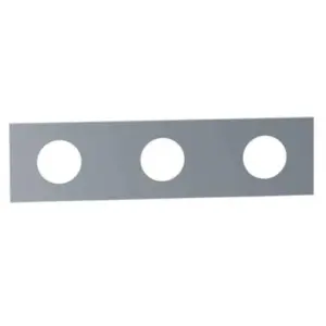 Vola afdekpl3-gats 230x60 mm 33/33/33 mm chr. 16 003K-16