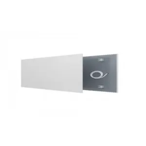 HeatXL Ecaros chauffage infrarouge métal 550 W, 89 x 59 cm, blanc RAL 9003
