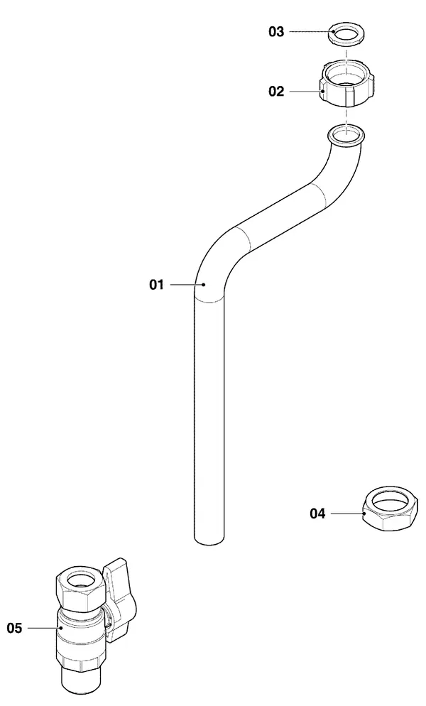 Vue éclatée Vaillant ecoTEC exclusive VHR 34/43 CF/1-7 : Pièces hydrauliques