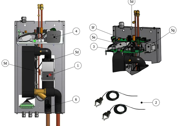 Exploded view Techneco Elga | RAV-SM 304: Totaaloverzicht