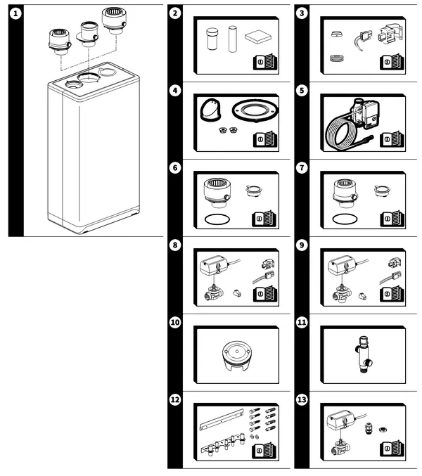 Vue éclatée Intergas Xtreme 30 : Accessoires