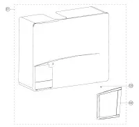 Exploded view Atag Q38CR | vanaf 2020 OSS2: Mantel