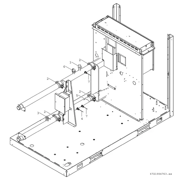 Vue éclatée Bosch Compress 3000 AWP (CS3000AWP 16) : Standard