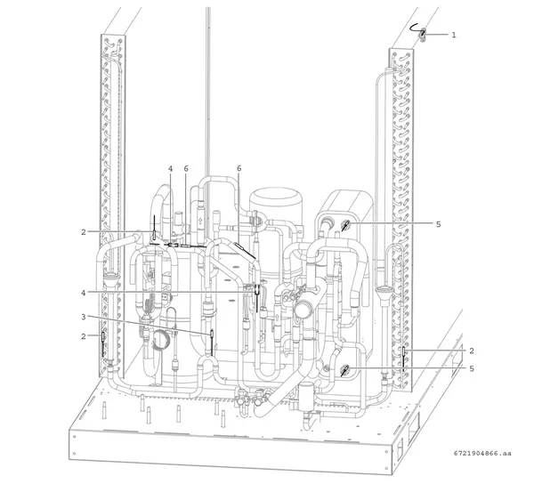 Vue éclatée Bosch Compress 3000 AWP (CS3000AWP 31 P) : Capteur de température