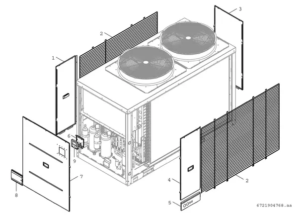 Vue éclatée Bosch Compress 3000 AWP (CS3000AWP 41 P) : Plaque