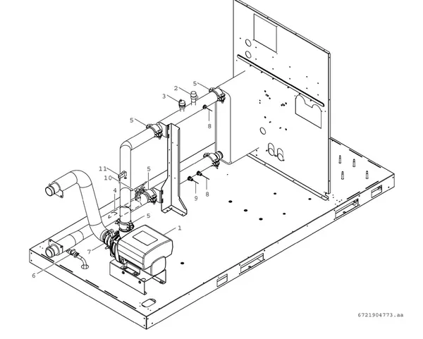 Vue éclatée Bosch Compress 3000 AWP (CS3000AWP 36 PC) : Pompe inverter