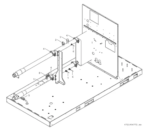 Vue éclatée Bosch Compress 3000 AWP (CS3000AWP 36 C) : Standard