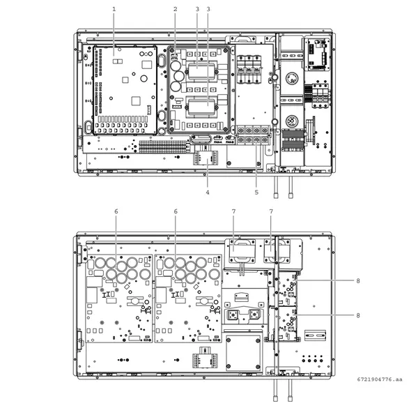 Vue éclatée Bosch Compress 3000 AWP (CS3000AWP 41 C) : Régulation