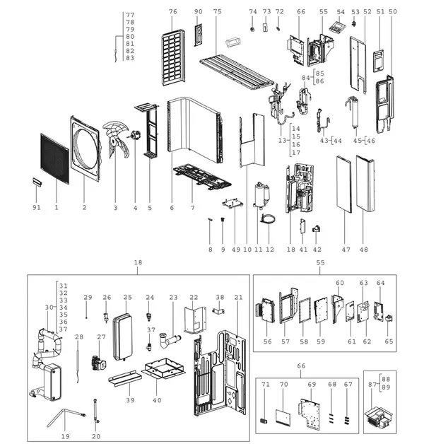 Vue éclatée Bosch Compress 2000 AWS (CS2000AWF 12 R-T) : Vue d'ensemble 12