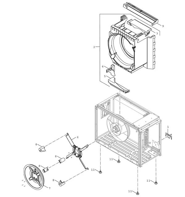 Vue éclatée Bosch Compress 5800i AW 4 OR-S : Carter EPP