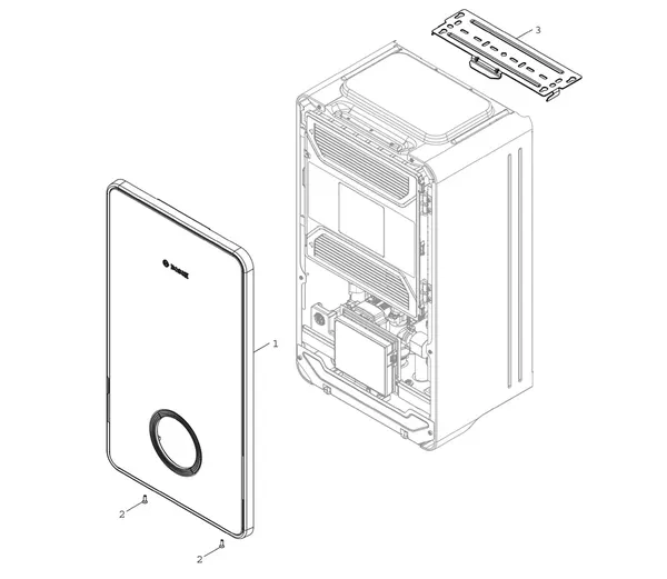 Vue éclatée Bosch Compress 5800i AW (CS5800iAW 12 E) : Habillage de l'appareil