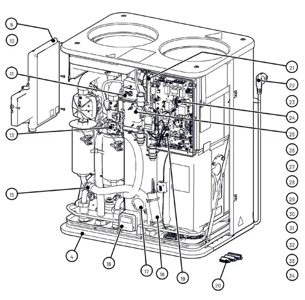 Vue éclatée Itho Daalderop Vincent Combi (03-00862) : Elektronica en capteurs