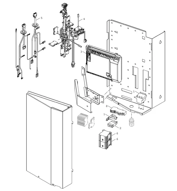 Vue éclatée Bosch Compress 3800i EW (CS3800IEW 9) : Régulation