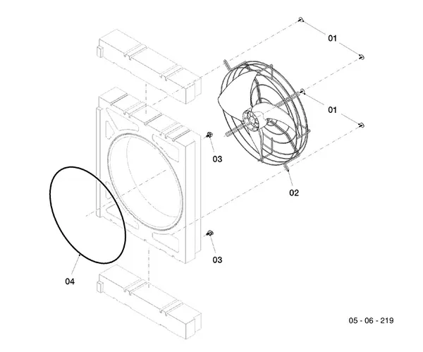 Vue éclatée Vaillant aroTHERM VWL 75/6 A : Ventilateur
