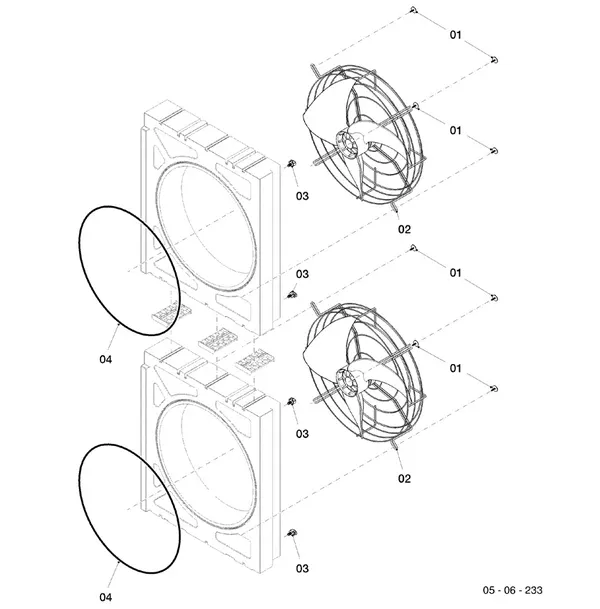Vue éclatée Vaillant aroTHERM VWL 125/6 A 400V : Ventilateur
