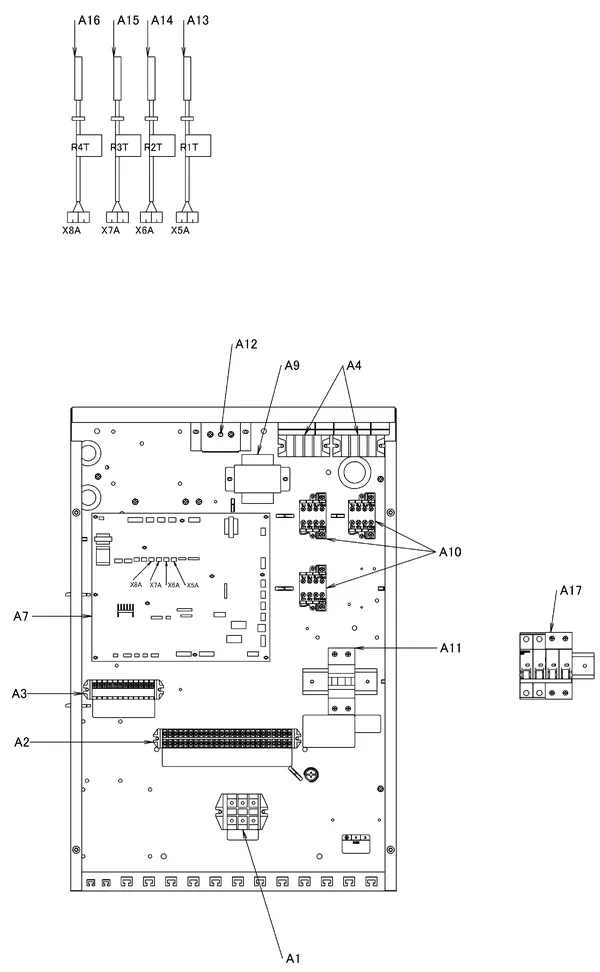 Vue éclatée Daikin EHBH16CB9W | LT unité intérieure 16kW 400V : Électricité