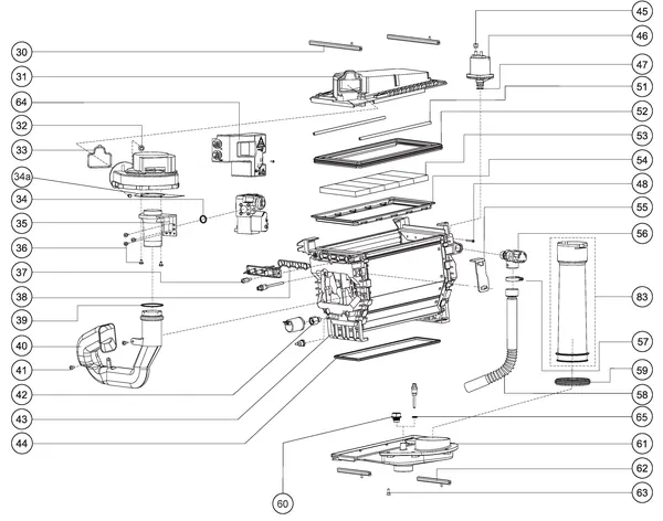 Exploded view Atag Blauwe Engel SHR 51: Wisselaar