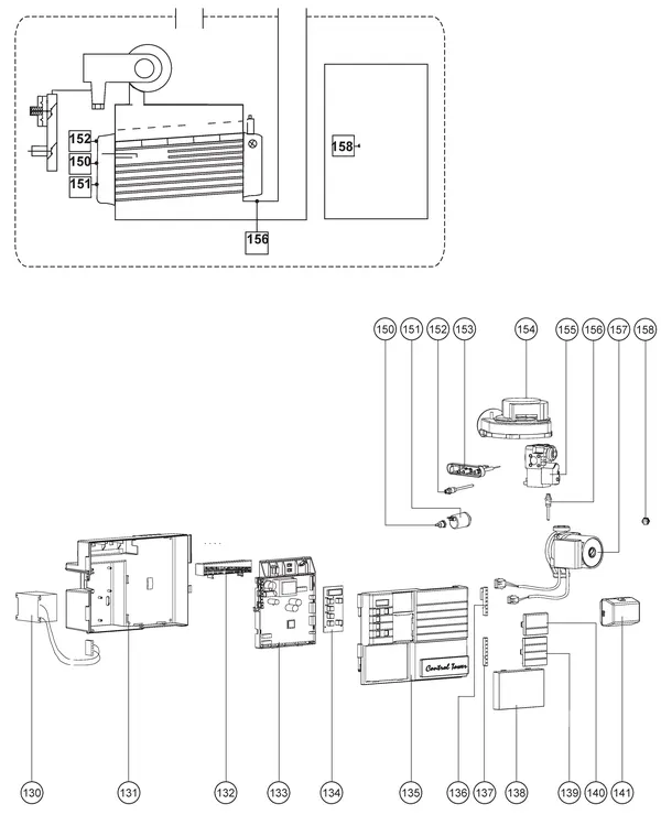 Vue éclatée Atag Q25C | à partir de 2005 OSS2 : Électricité