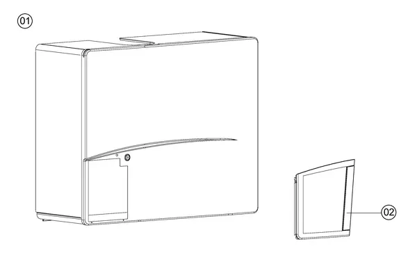 Exploded view Atag Q38S | vanaf 2005 OSS2: Mantel