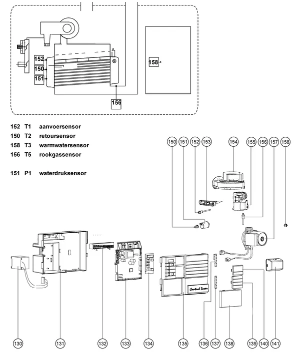 Exploded view Atag Q51C | vanaf 2005 OSS3: Elektra