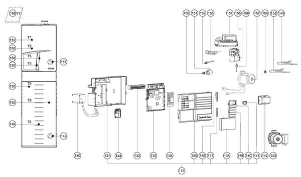Exploded view Atag Q25SC 200N OSS1: Elektra