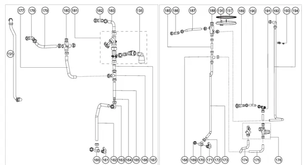 Exploded view Atag Q25SC 380N OSS1: Leidingen