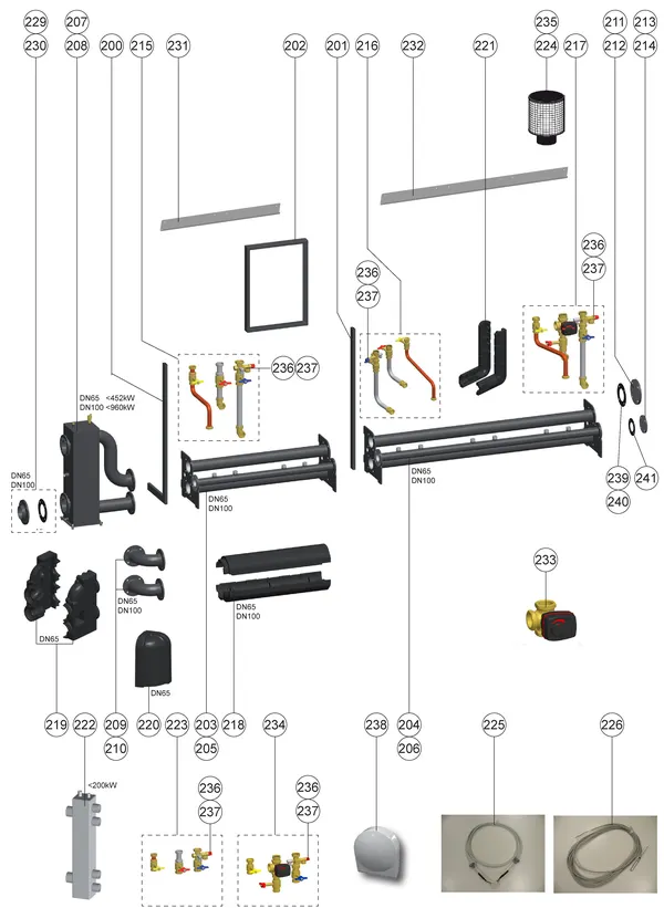 Exploded view Atag XL110 | vanaf 2012 OSS2/4: Cascadeopstelling