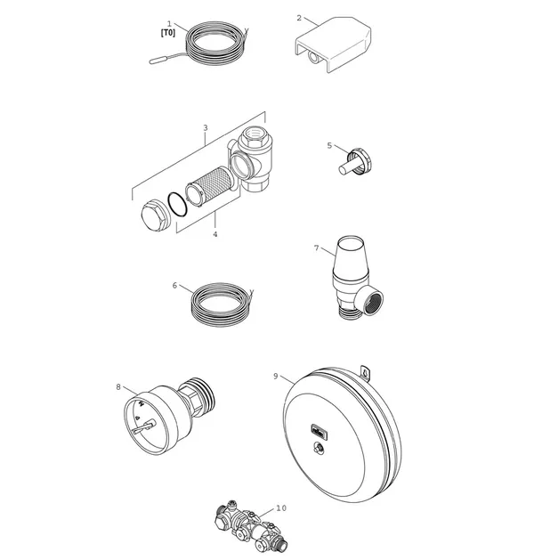 Vue éclatée Bosch Compress 7001i LWMF 12 : Accessoire