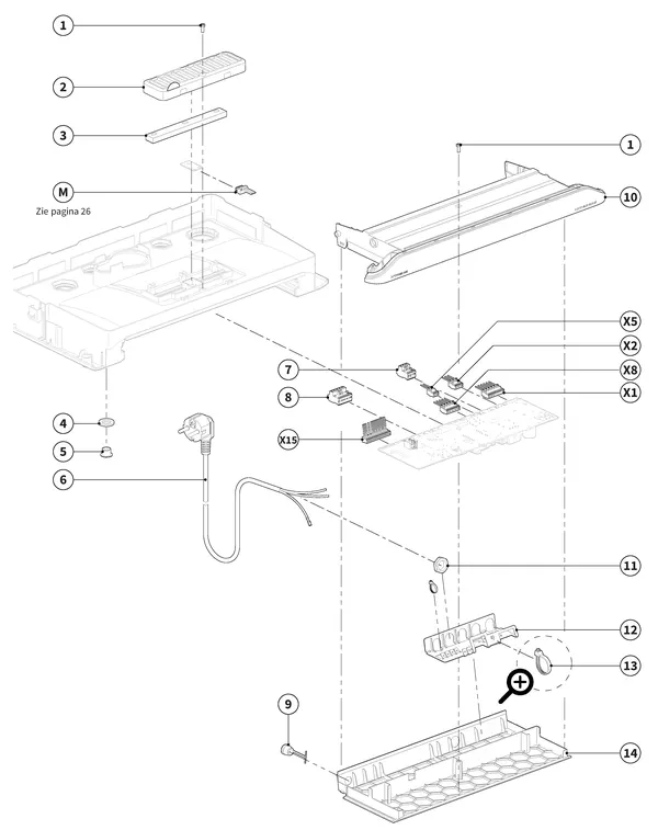 Exploded view Intergas Xtreme 36 First Edition: Branderautomaat