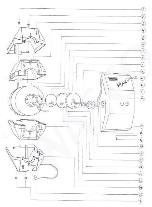 Vue éclatée Inventum Maxi 20 : Vue d'ensemble