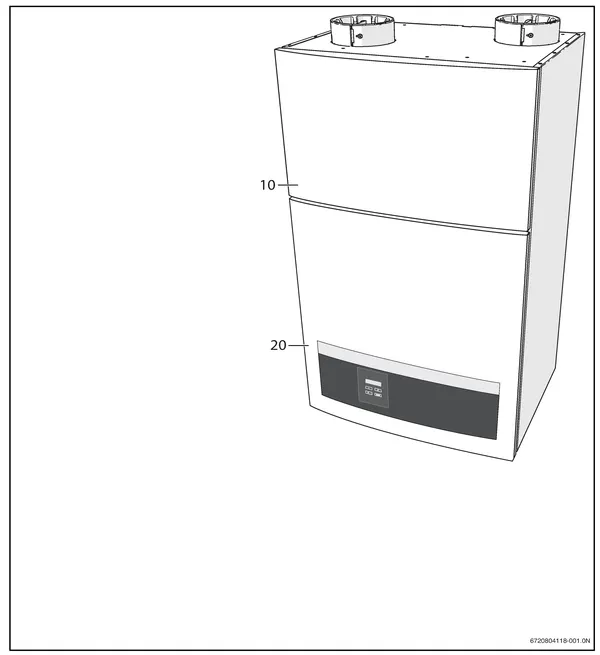 Vue éclatée Nefit (Bosch) VentiLine VA/W 1.4 C : Carter