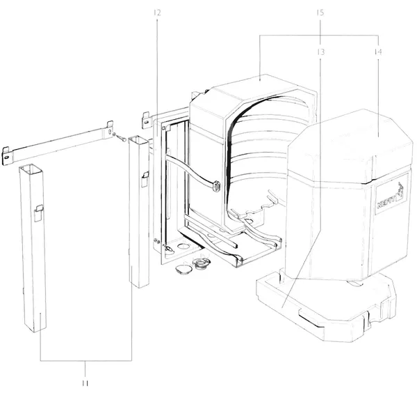 Vue éclatée Nefit (Bosch) Ecomfit H : Frame en isolation