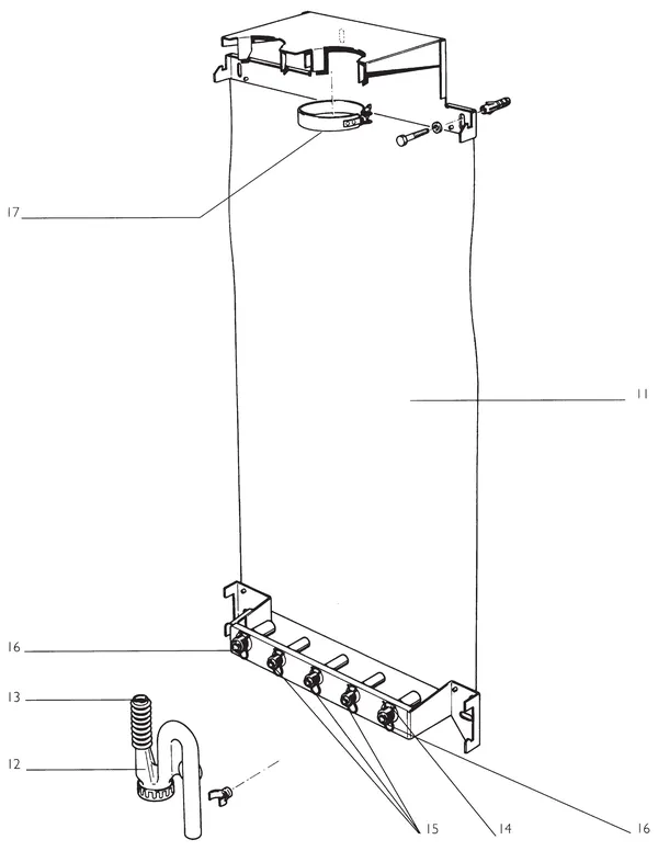Vue éclatée Nefit (Bosch) EcomLine Economy HRC 23/28V : Montageframe