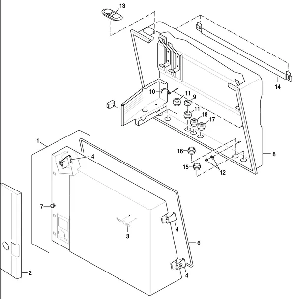 Exploded view Nefit (Bosch) EcomLine Excellent HRC 30H: Mantel