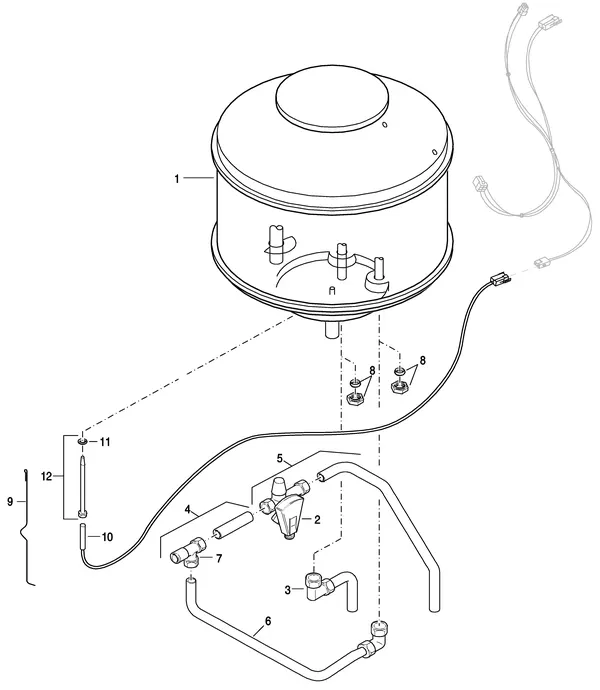 Vue éclatée Nefit (Bosch) EcomLine Excellent HRC 30V CW5 : Ballon d'eau chaude