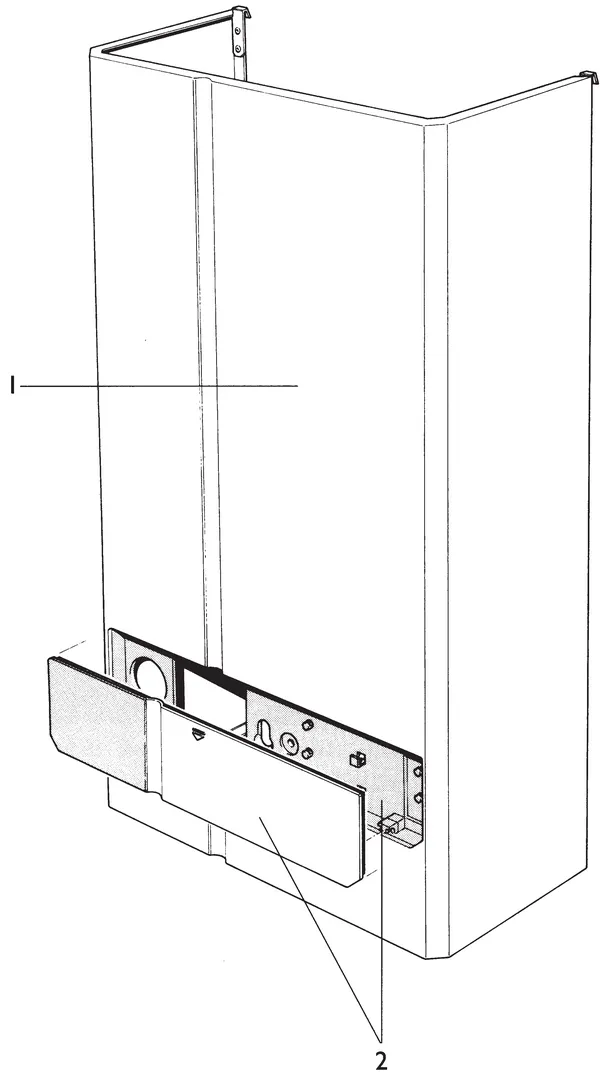 Vue éclatée Nefit (Bosch) EcomLine VR VRC24V : Habillage