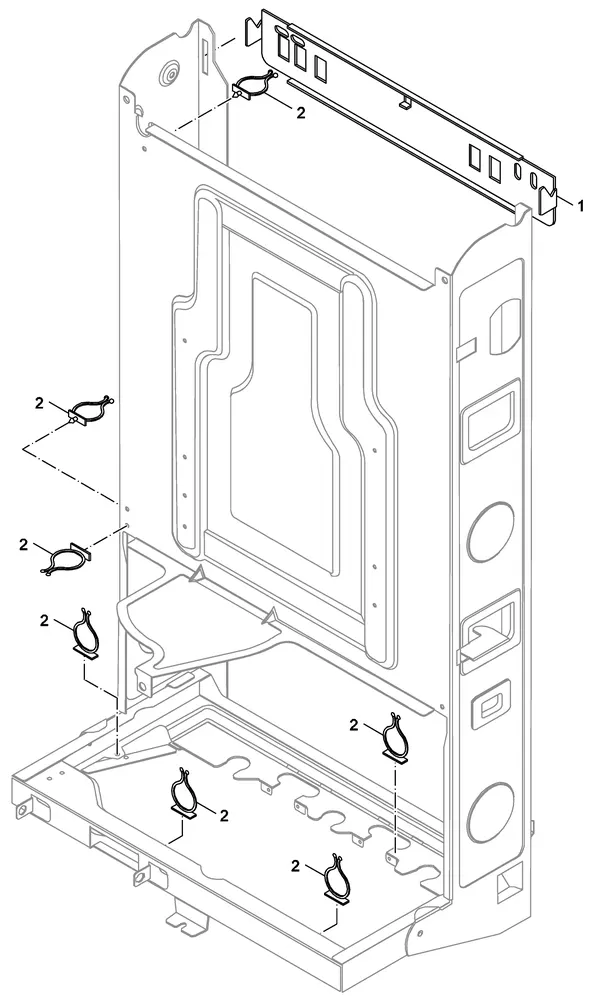 Vue éclatée Nefit (Bosch) Economy VRC24 : Ophangbeugel